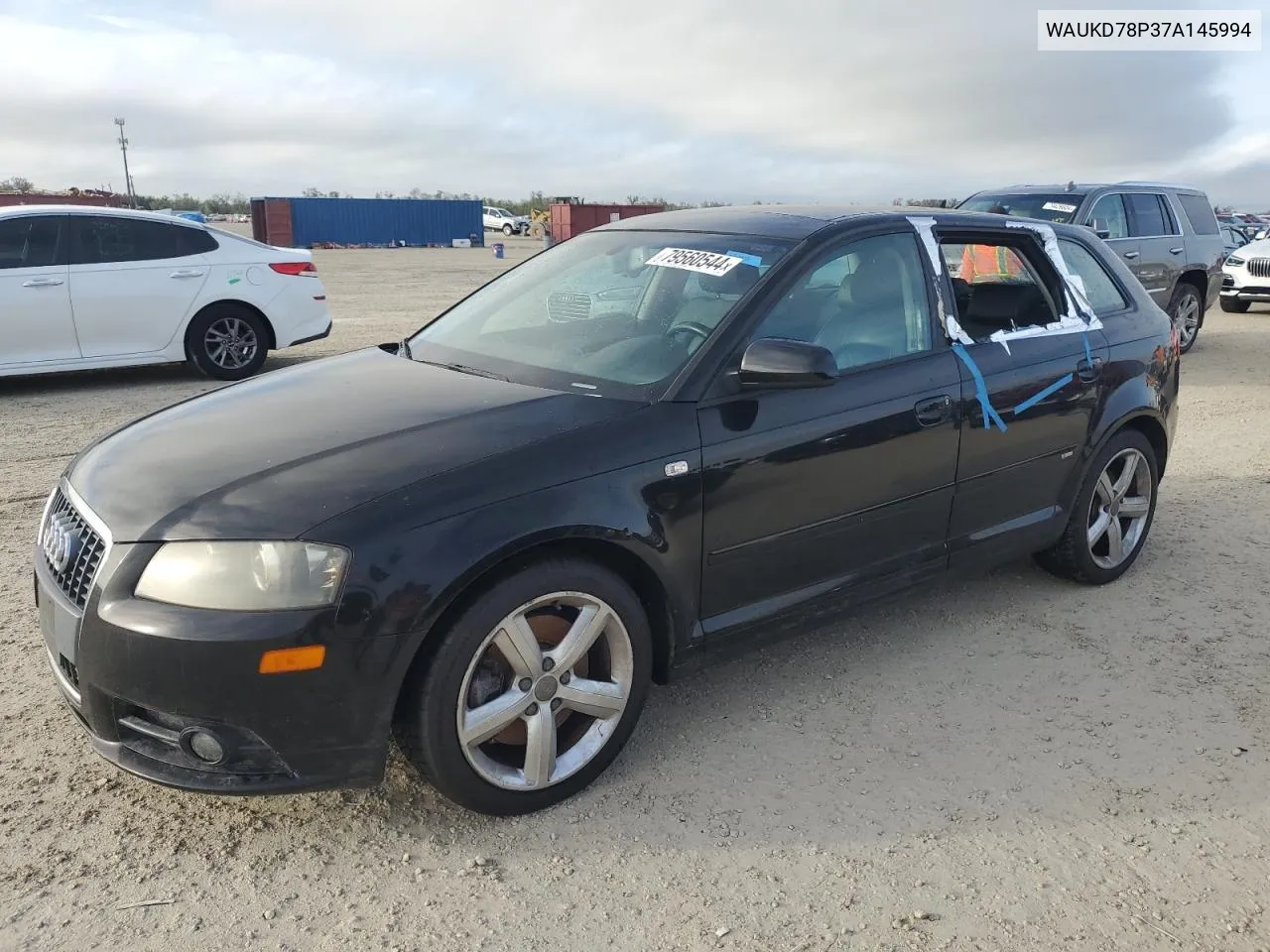 2007 Audi A3 S-Line 3.2 Quattro VIN: WAUKD78P37A145994 Lot: 79560544