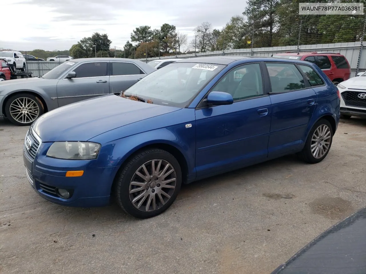 2007 Audi A3 2.0 Premium VIN: WAUNF78P77A036381 Lot: 79903544