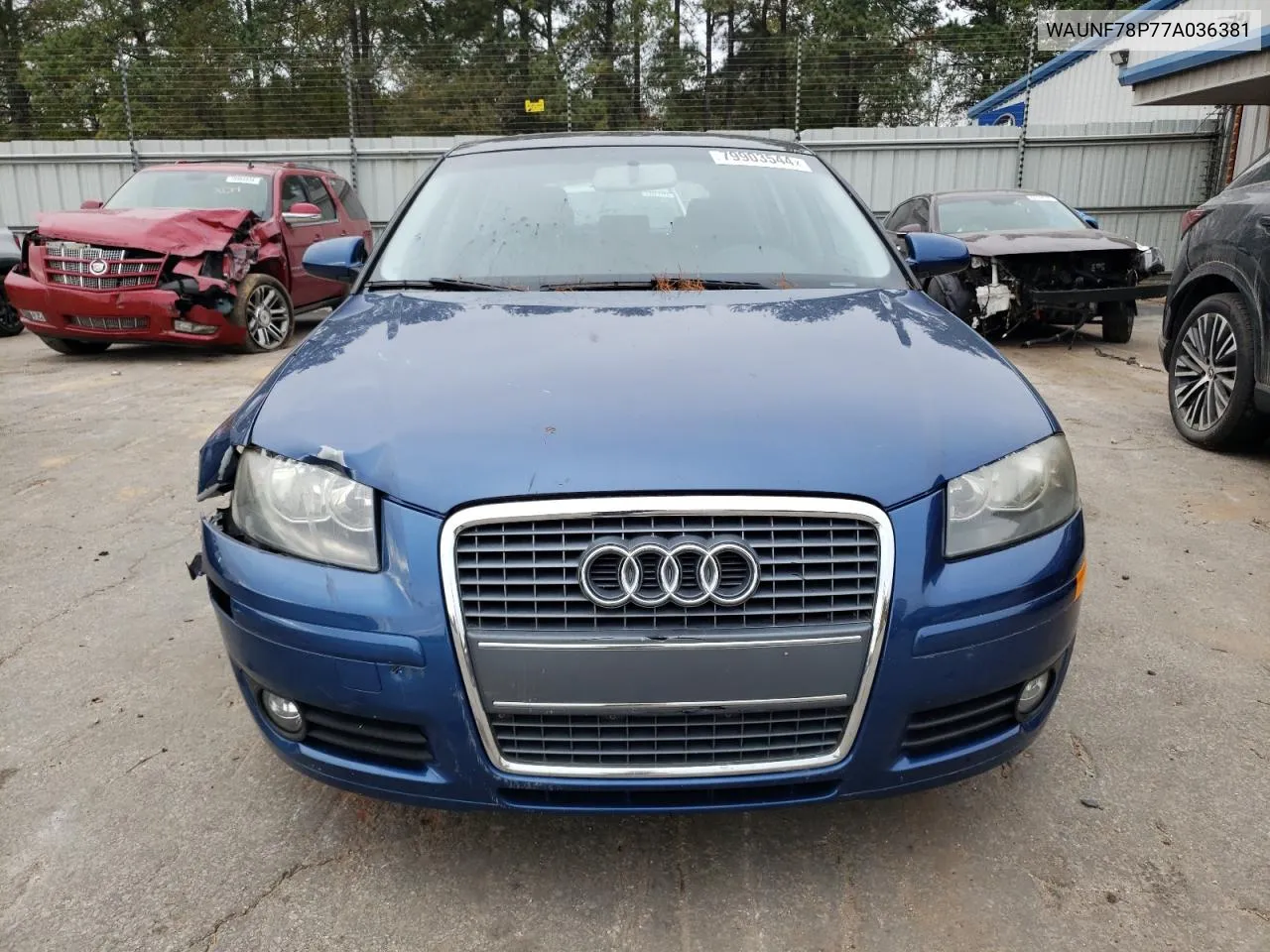 2007 Audi A3 2.0 Premium VIN: WAUNF78P77A036381 Lot: 79903544