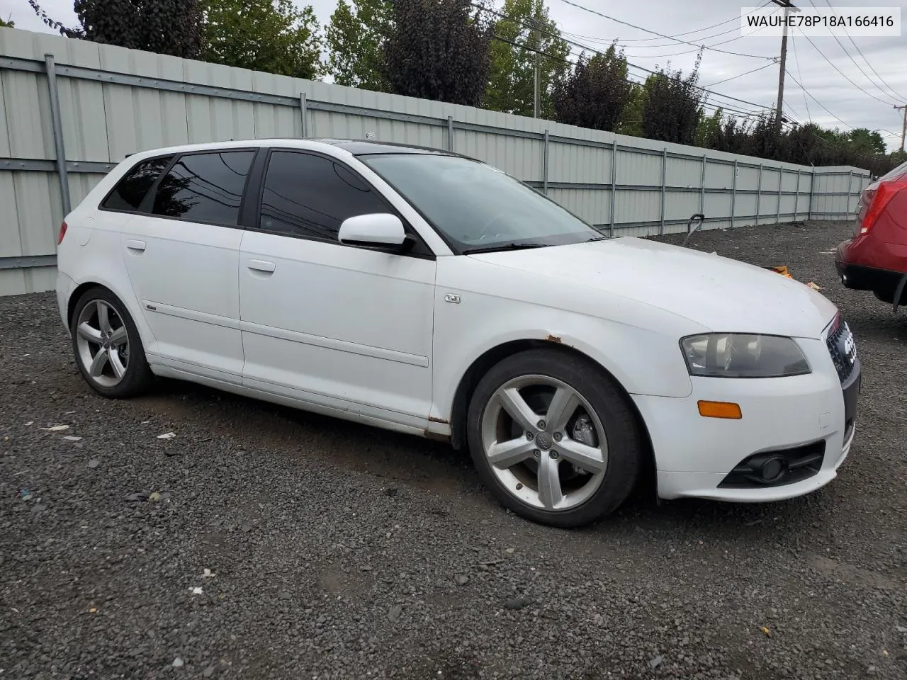 2008 Audi A3 2.0 VIN: WAUHE78P18A166416 Lot: 68515054