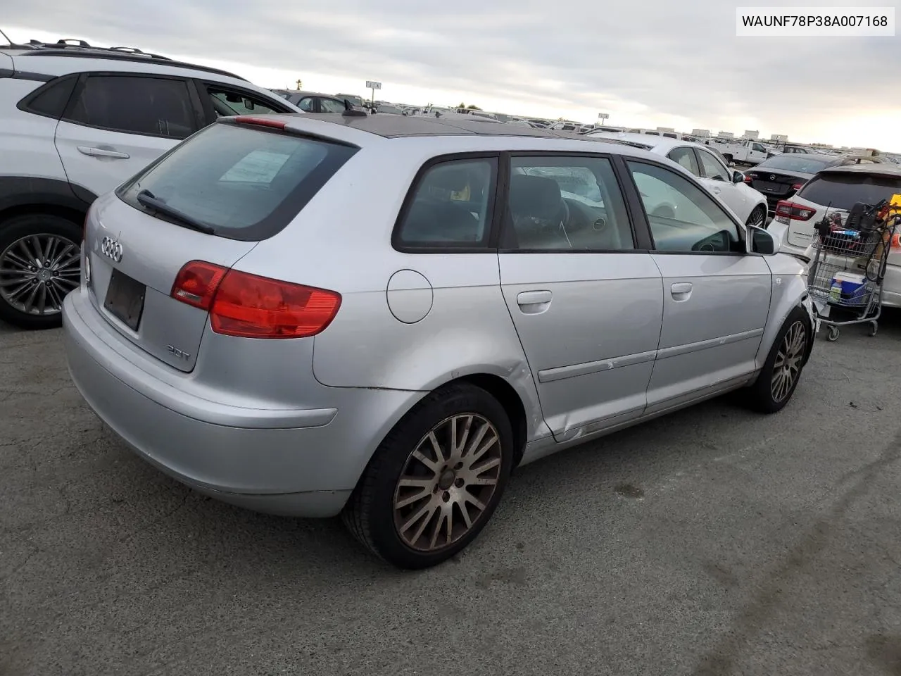 2008 Audi A3 2.0 Premium VIN: WAUNF78P38A007168 Lot: 70628204