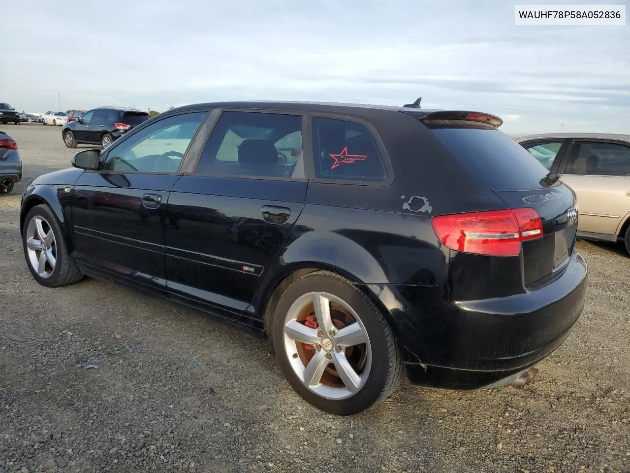 2008 Audi A3 2.0 VIN: WAUHF78P58A052836 Lot: 78289484