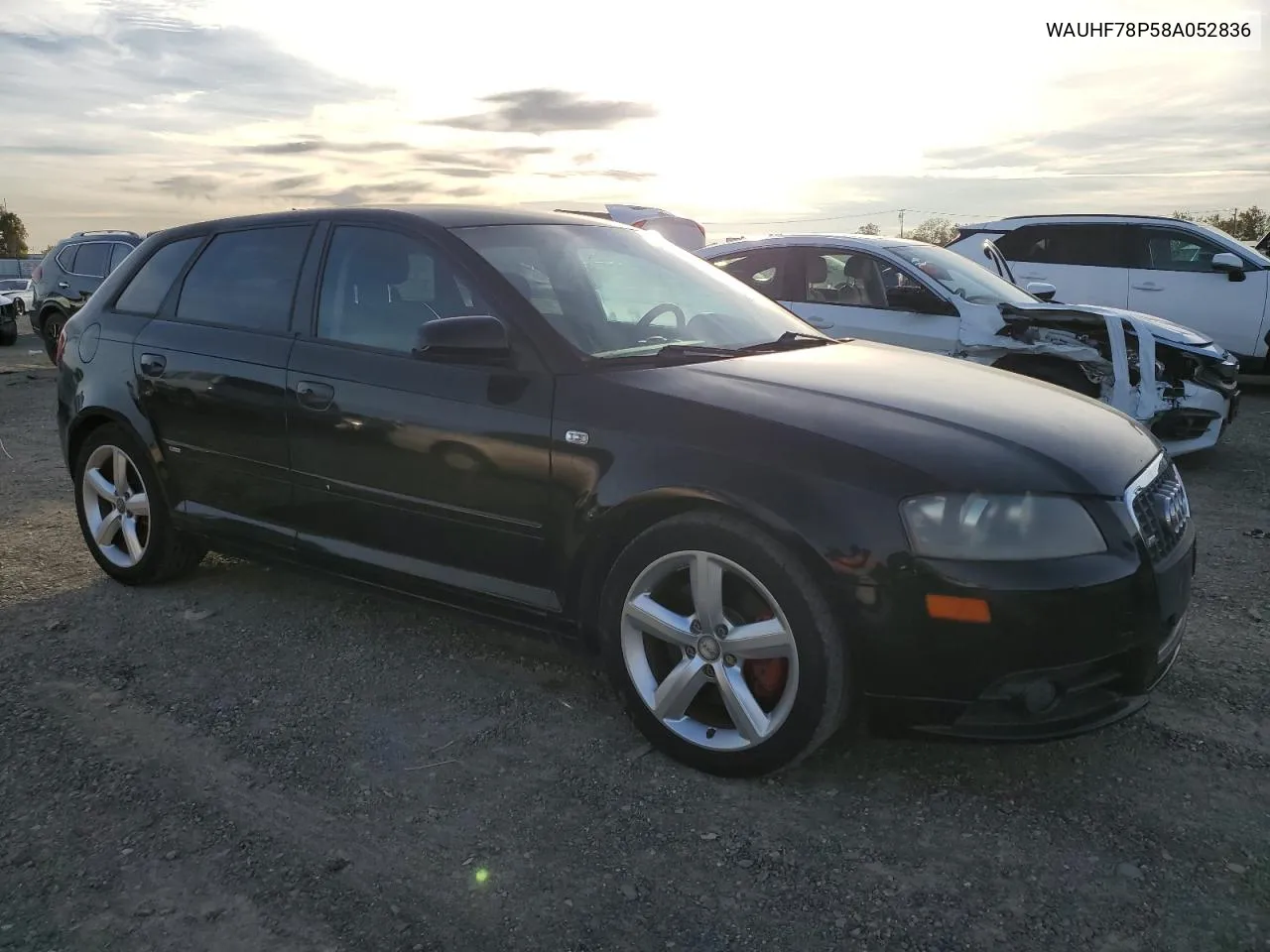 2008 Audi A3 2.0 VIN: WAUHF78P58A052836 Lot: 78289484