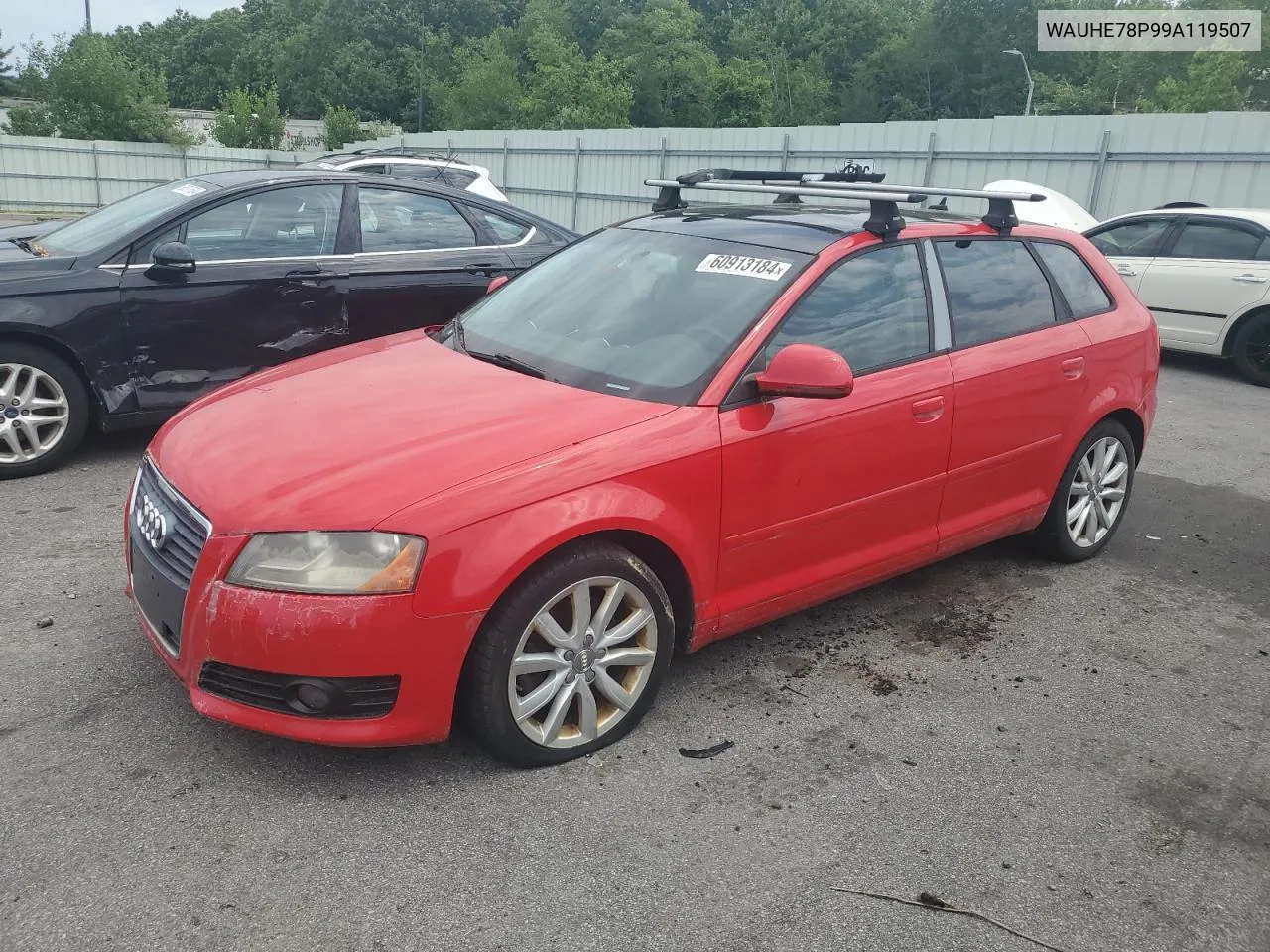 2009 Audi A3 2.0T VIN: WAUHE78P99A119507 Lot: 60913184