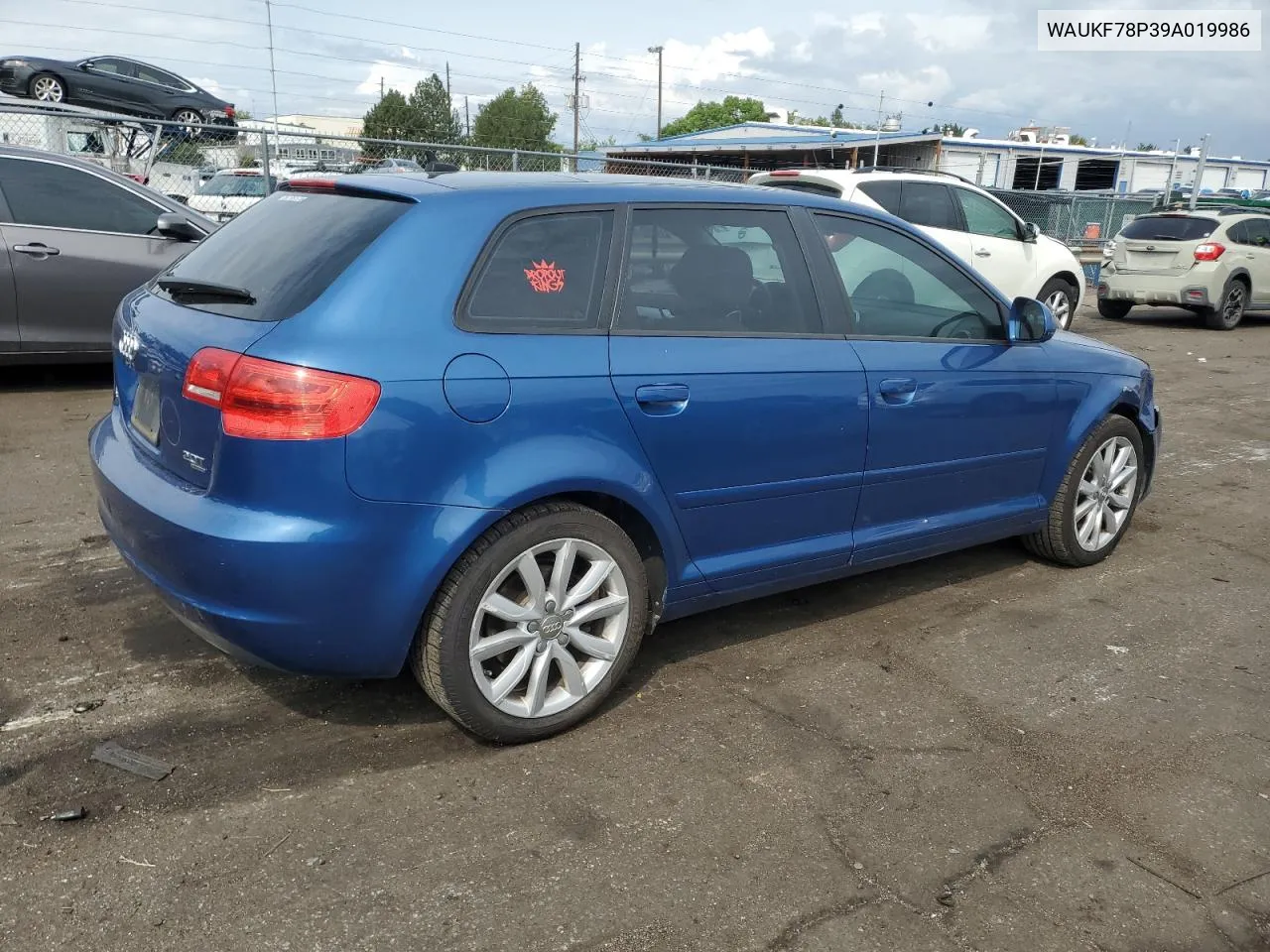 2009 Audi A3 2.0T Quattro VIN: WAUKF78P39A019986 Lot: 69118674