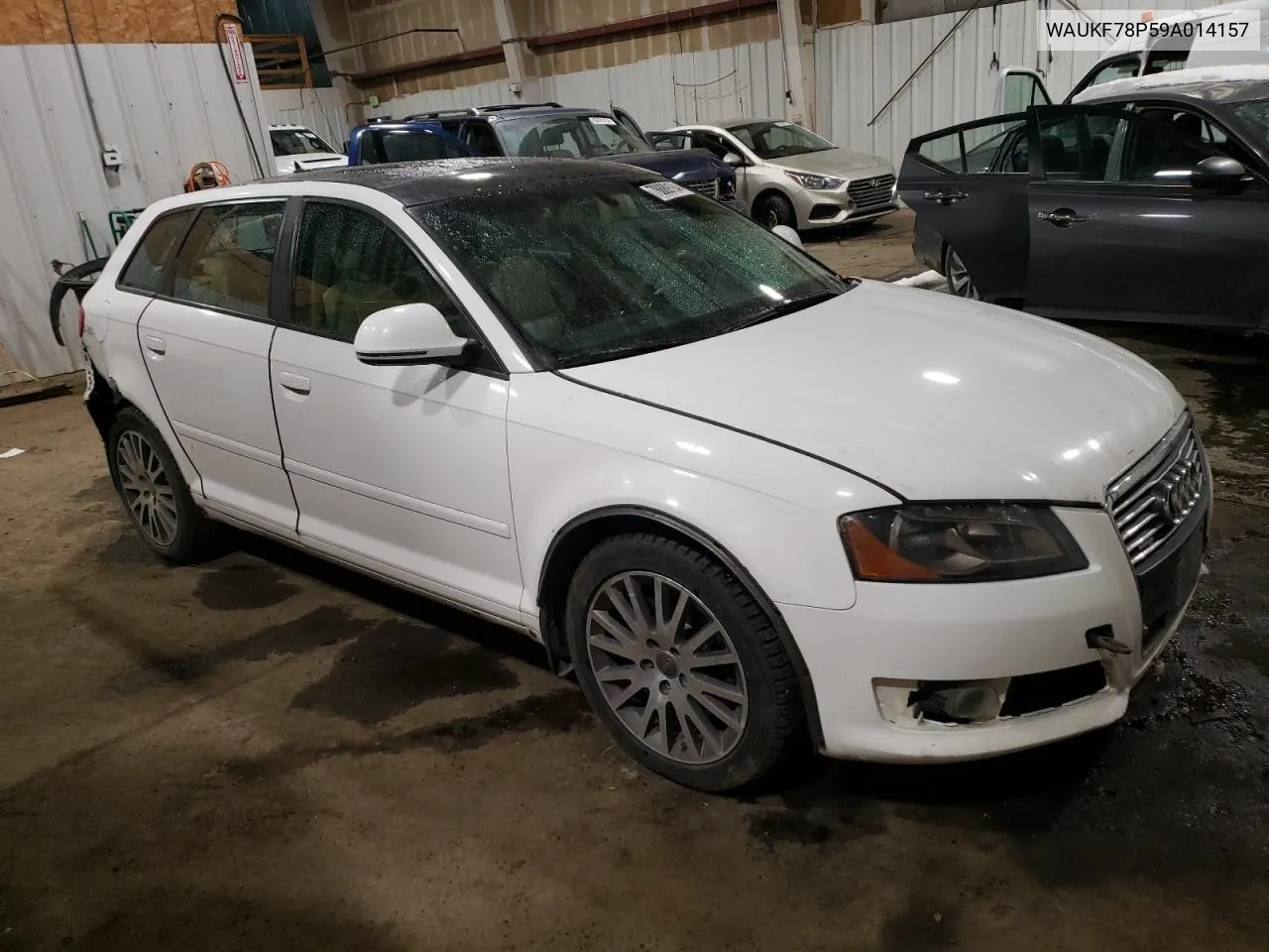 2009 Audi A3 2.0T Quattro VIN: WAUKF78P59A014157 Lot: 78889194