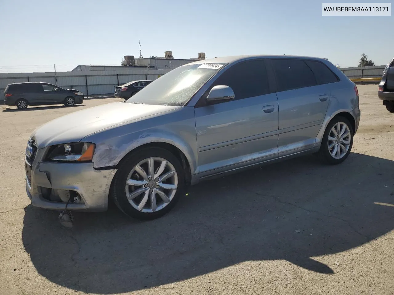 2010 Audi A3 Premium VIN: WAUBEBFM8AA113171 Lot: 77780924