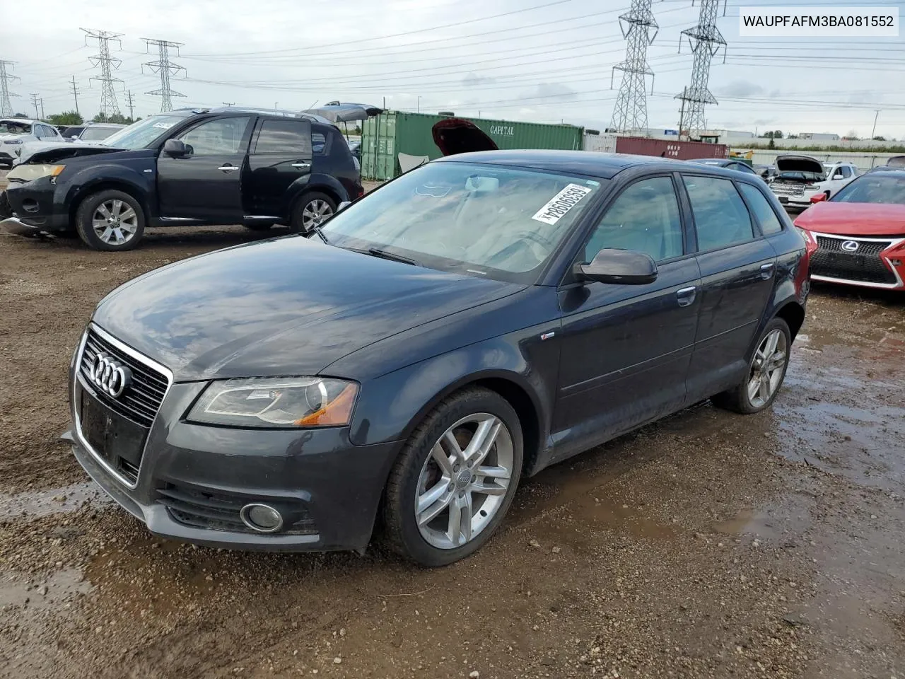 2011 Audi A3 Premium Plus VIN: WAUPFAFM3BA081552 Lot: 69390984