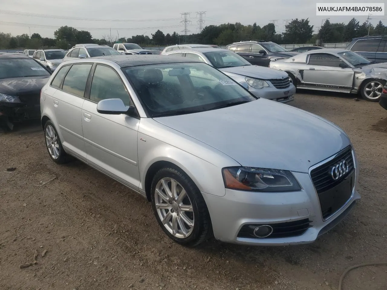 2011 Audi A3 Premium Plus VIN: WAUKJAFM4BA078586 Lot: 71259534