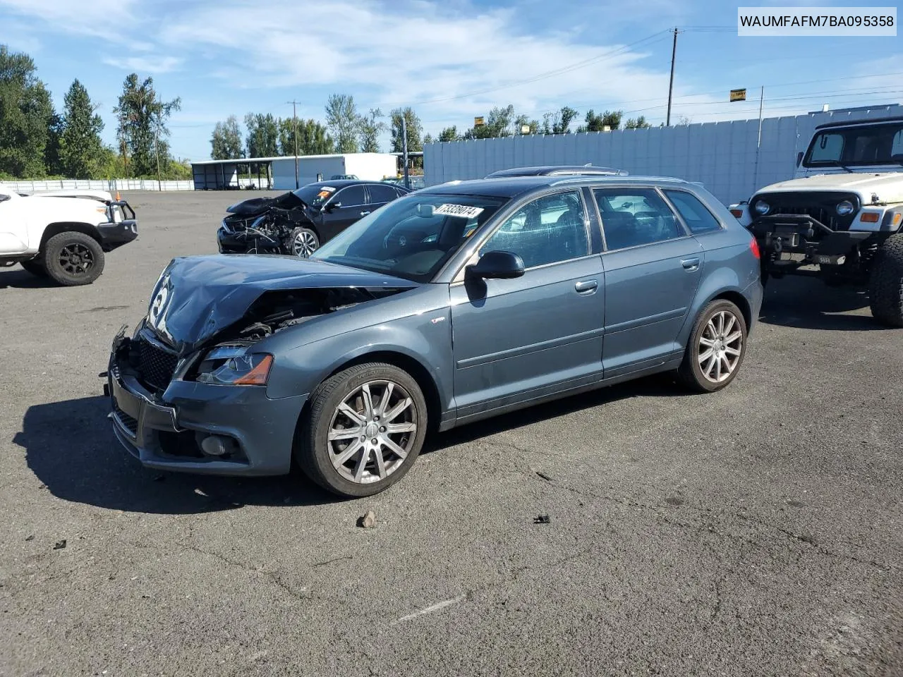 2011 Audi A3 Premium Plus VIN: WAUMFAFM7BA095358 Lot: 73328074