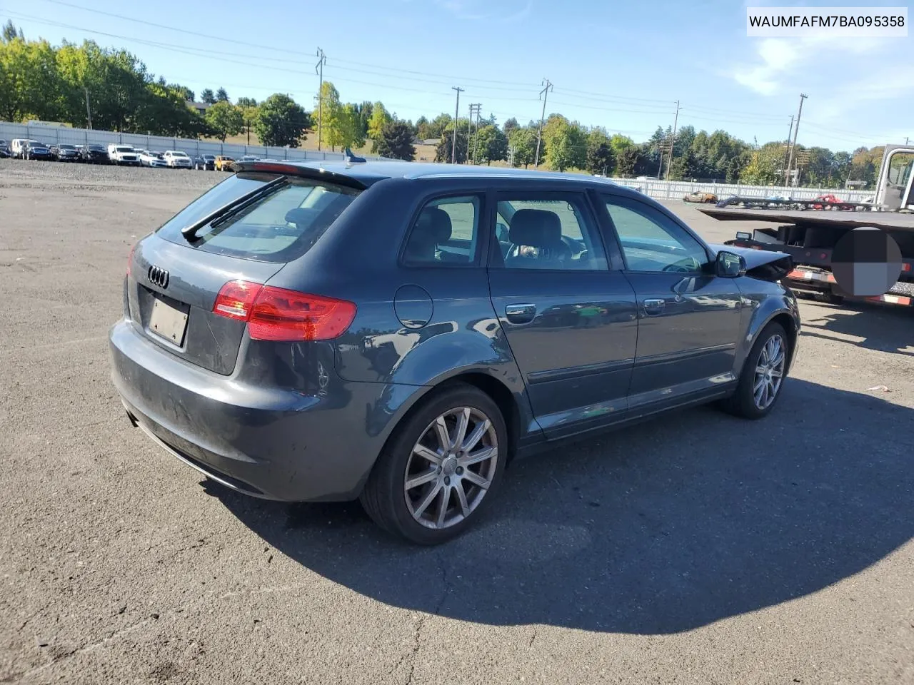 2011 Audi A3 Premium Plus VIN: WAUMFAFM7BA095358 Lot: 73328074