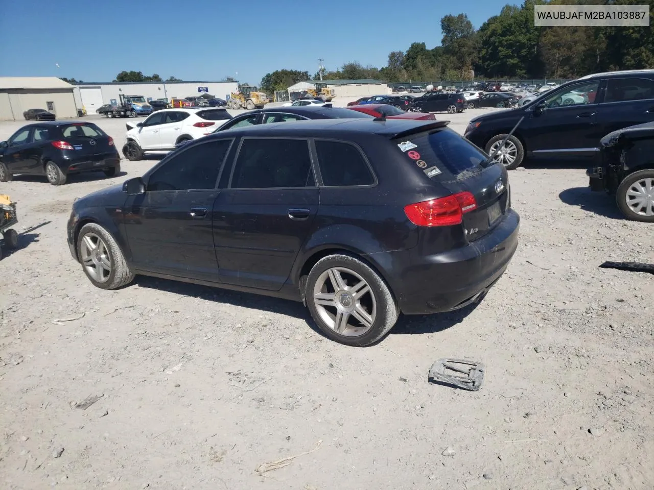 WAUBJAFM2BA103887 2011 Audi A3 Premium