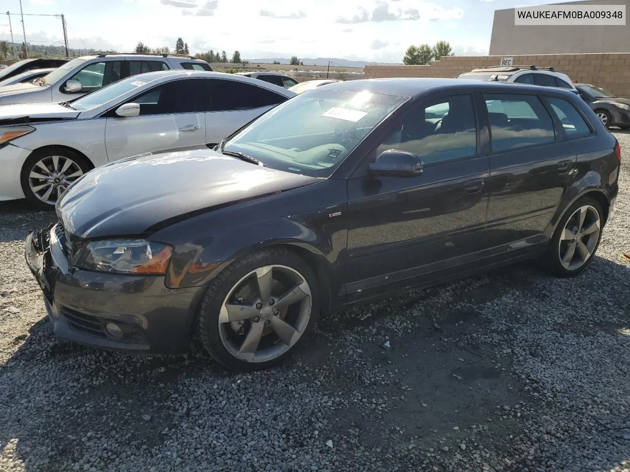 2011 Audi A3 Premium Plus VIN: WAUKEAFM0BA009348 Lot: 77598144