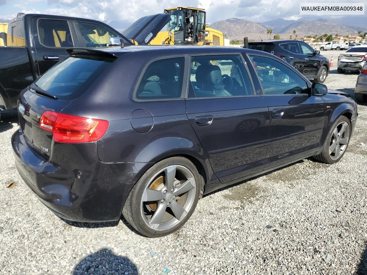 2011 Audi A3 Premium Plus VIN: WAUKEAFM0BA009348 Lot: 77598144