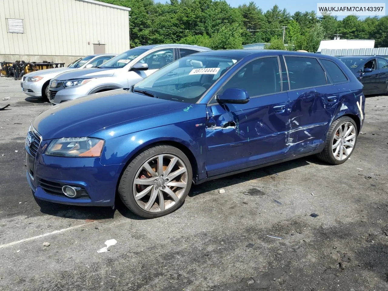 2012 Audi A3 Premium Plus VIN: WAUKJAFM7CA143397 Lot: 59774444