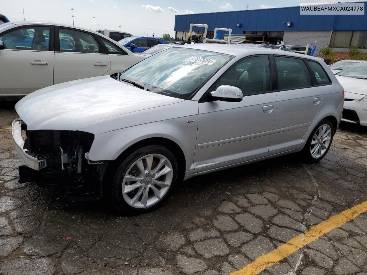 2012 Audi A3 Premium VIN: WAUBEAFMXCA024778 Lot: 64972934