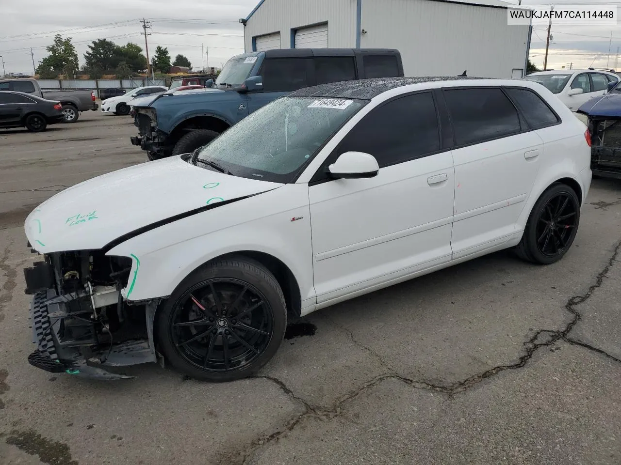 2012 Audi A3 Premium Plus VIN: WAUKJAFM7CA114448 Lot: 71649424