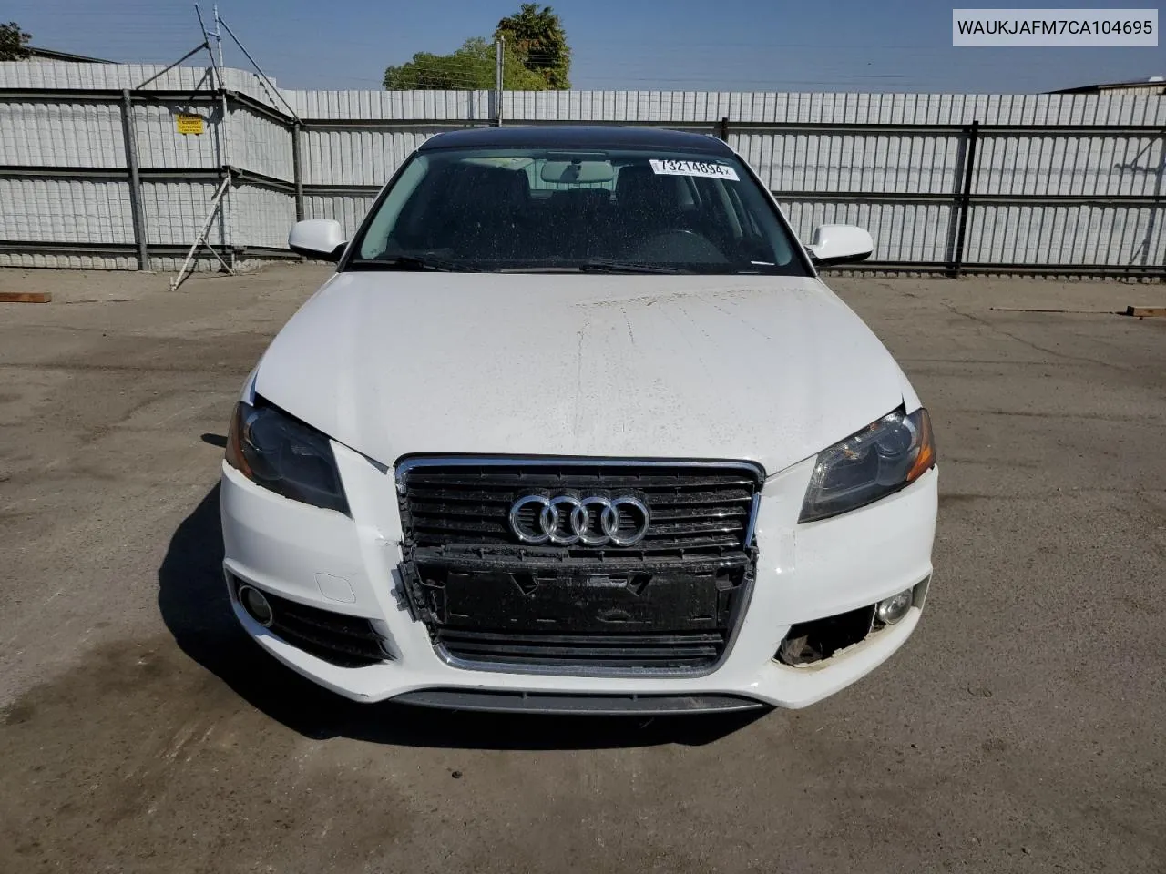 2012 Audi A3 Premium Plus VIN: WAUKJAFM7CA104695 Lot: 73214894