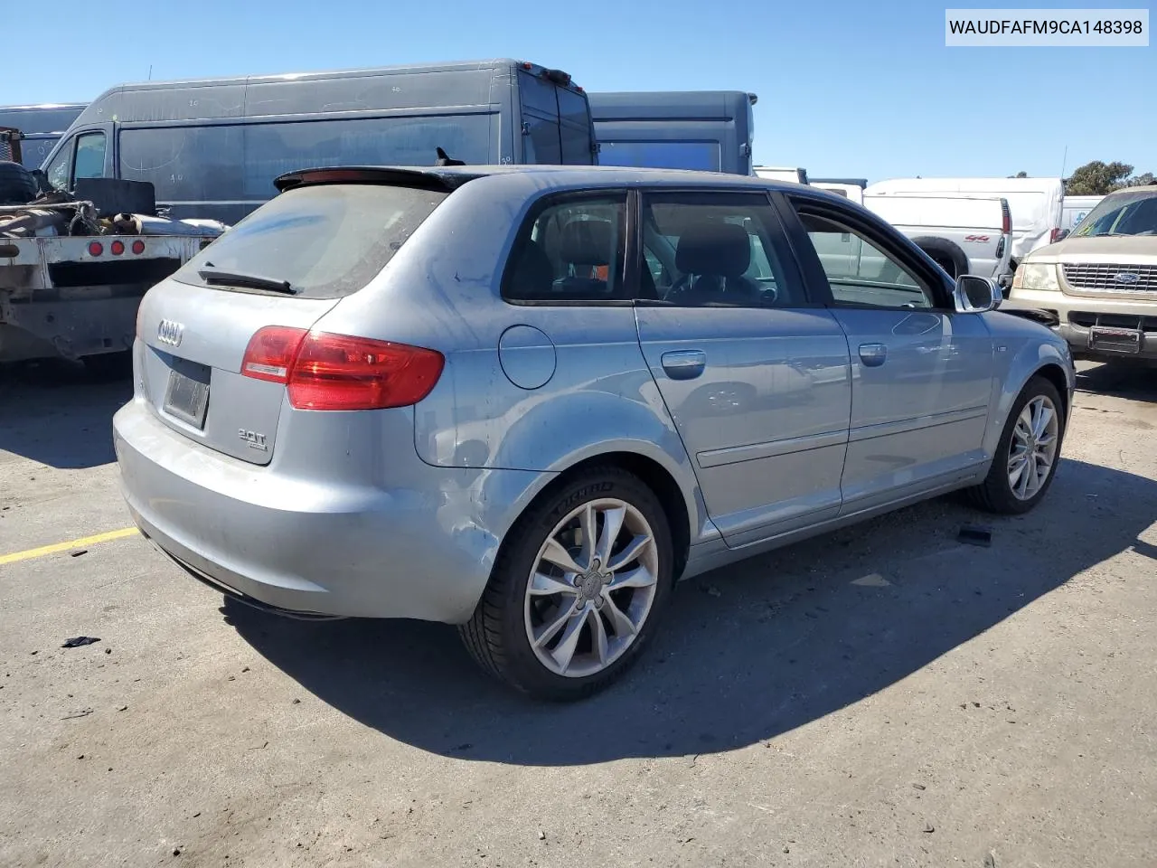 2012 Audi A3 Premium VIN: WAUDFAFM9CA148398 Lot: 73402444