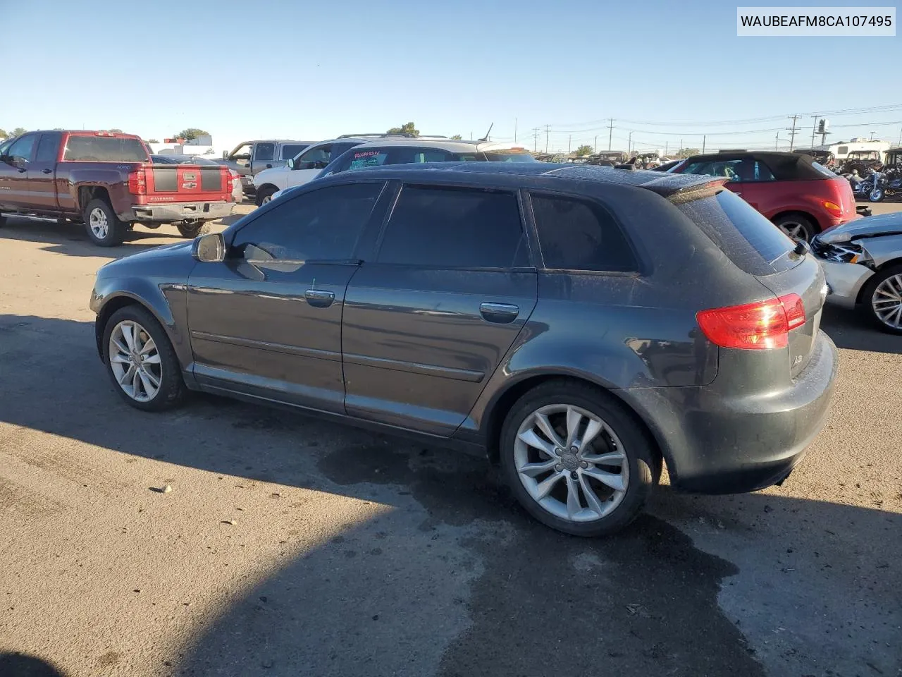 2012 Audi A3 Premium VIN: WAUBEAFM8CA107495 Lot: 75949284