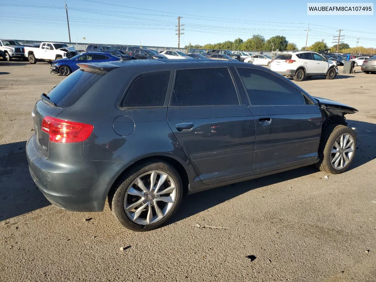 2012 Audi A3 Premium VIN: WAUBEAFM8CA107495 Lot: 75949284