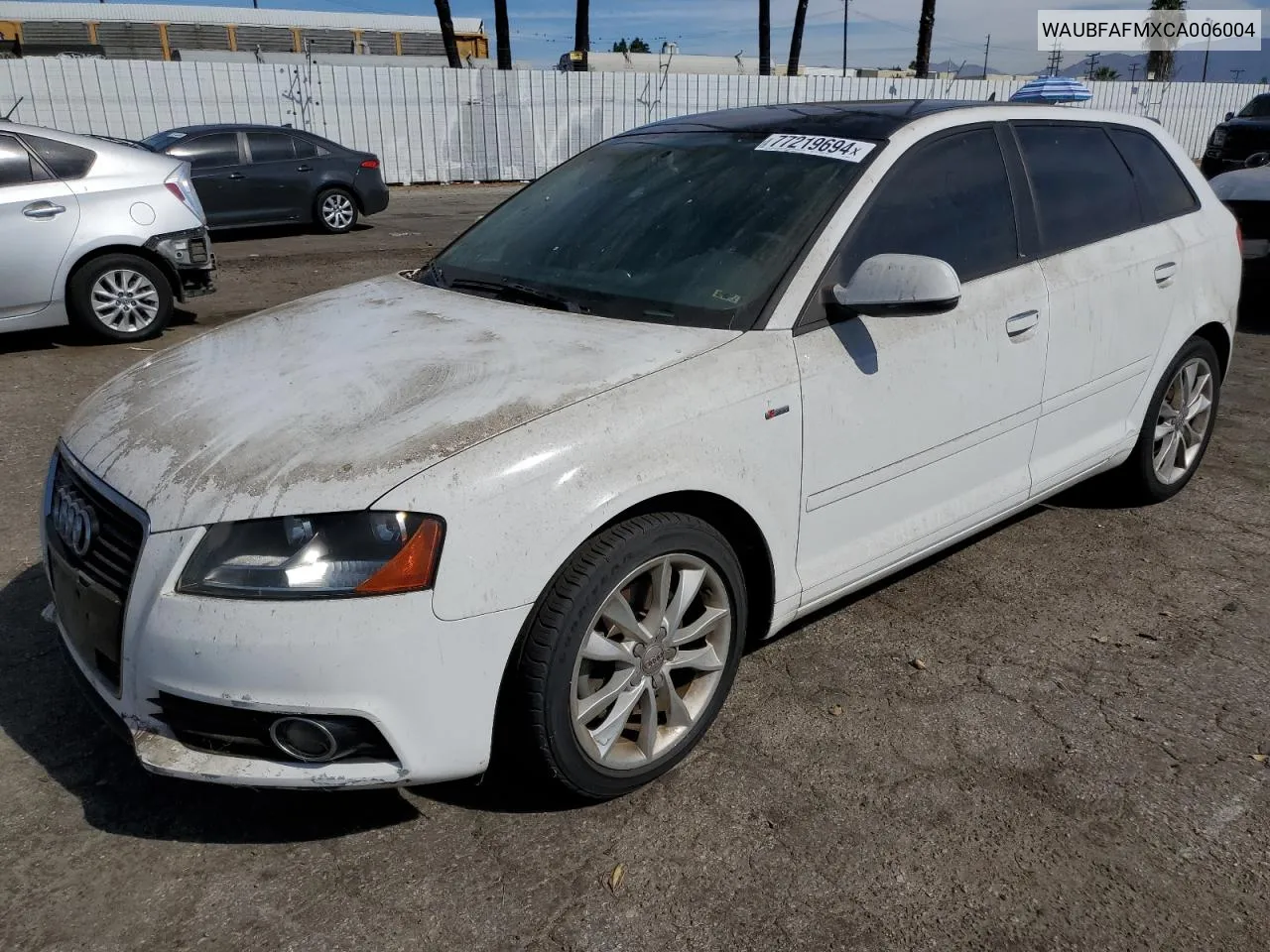 2012 Audi A3 Premium VIN: WAUBFAFMXCA006004 Lot: 77219694