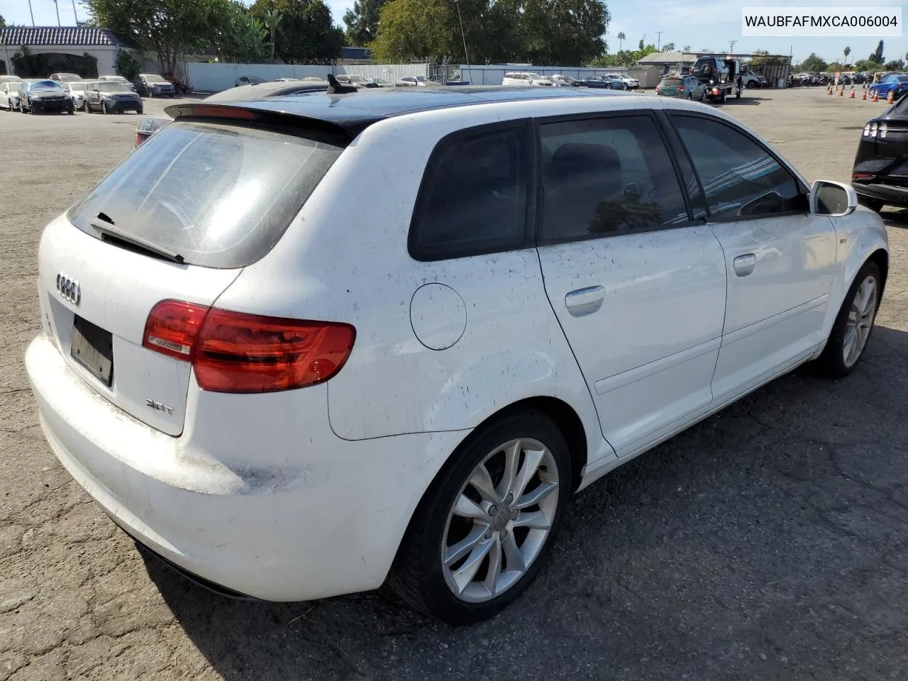 2012 Audi A3 Premium VIN: WAUBFAFMXCA006004 Lot: 77219694