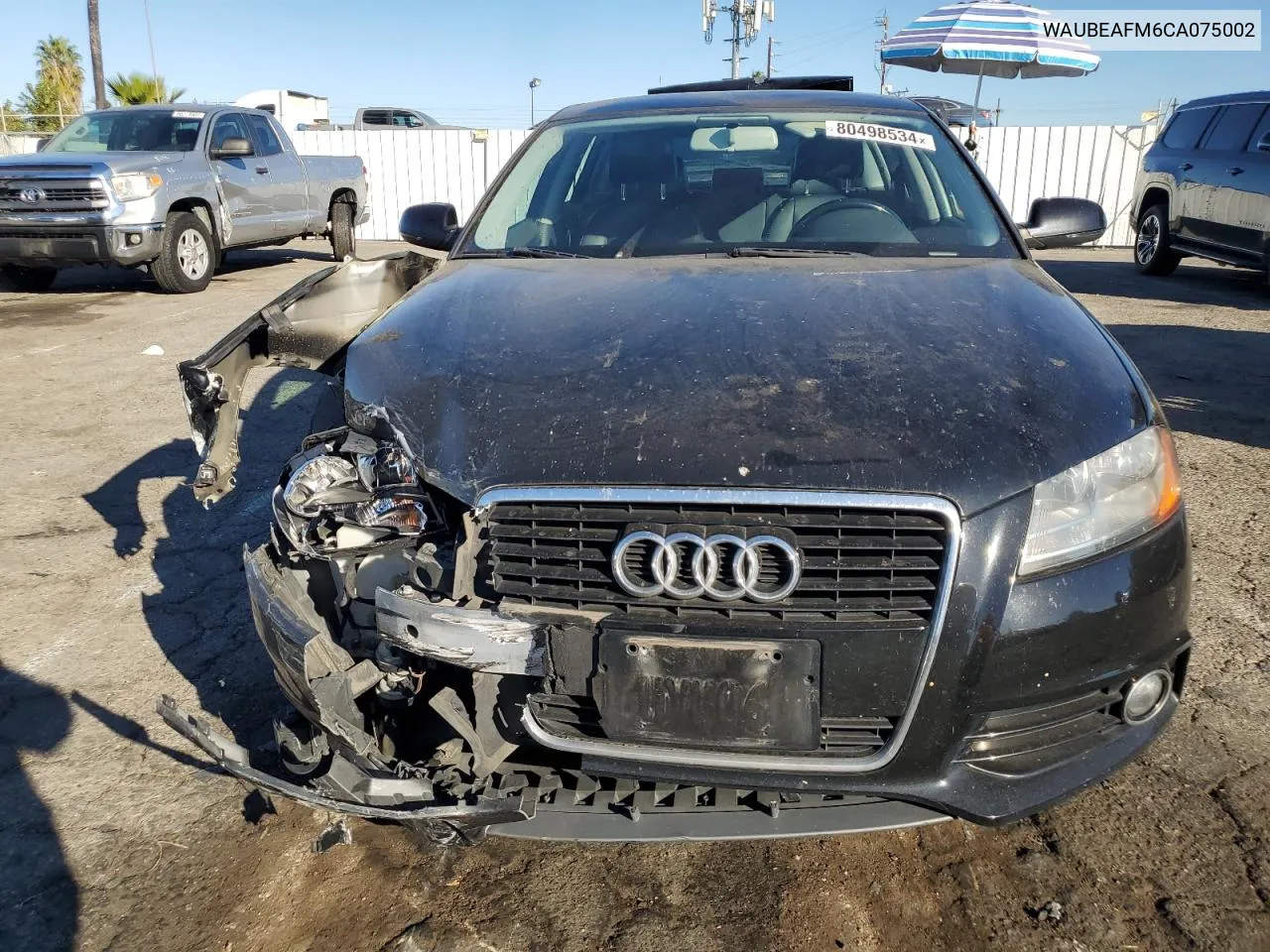 2012 Audi A3 Premium VIN: WAUBEAFM6CA075002 Lot: 80498534