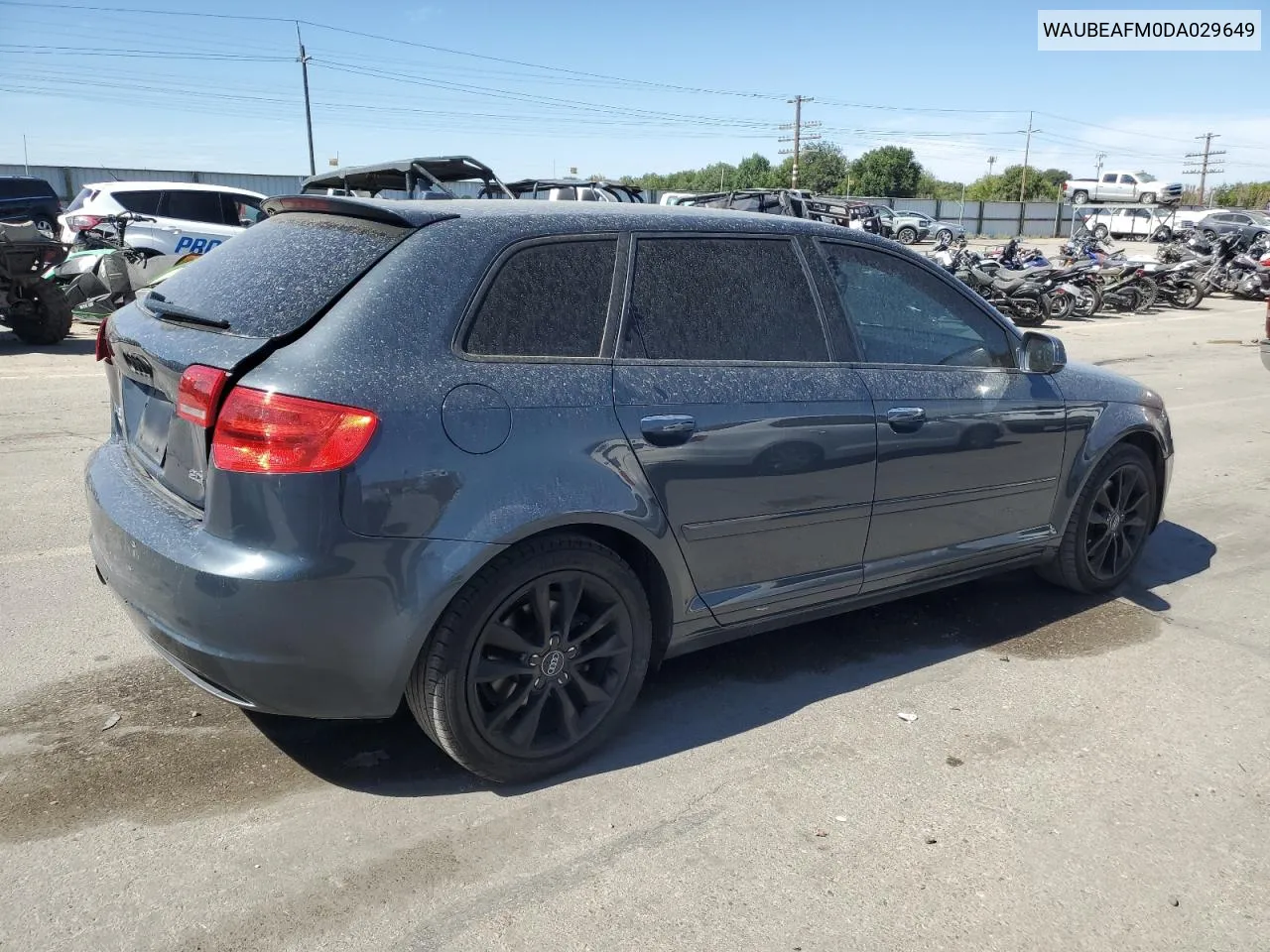 2013 Audi A3 Premium VIN: WAUBEAFM0DA029649 Lot: 67042424