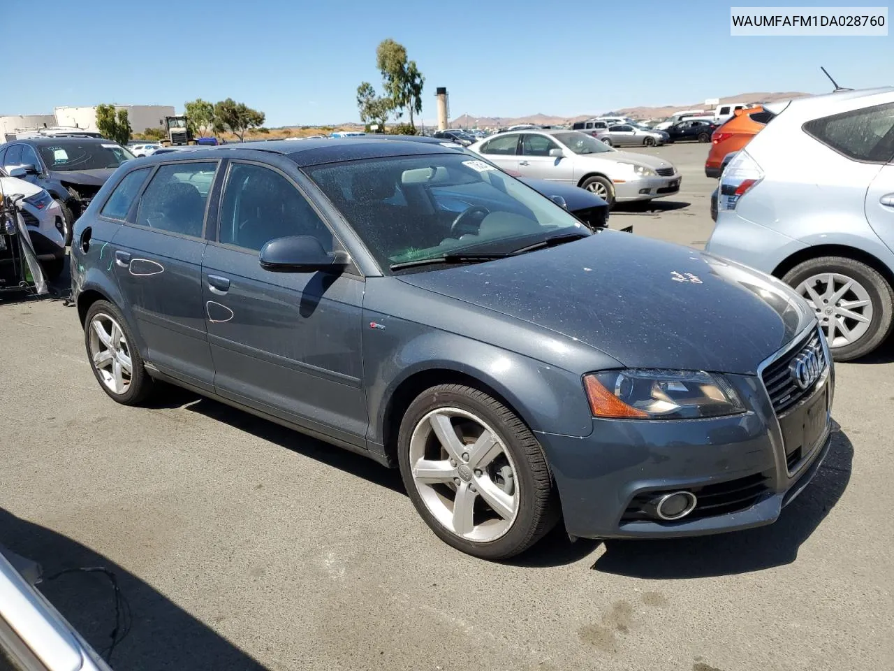 2013 Audi A3 Premium Plus VIN: WAUMFAFM1DA028760 Lot: 70636414