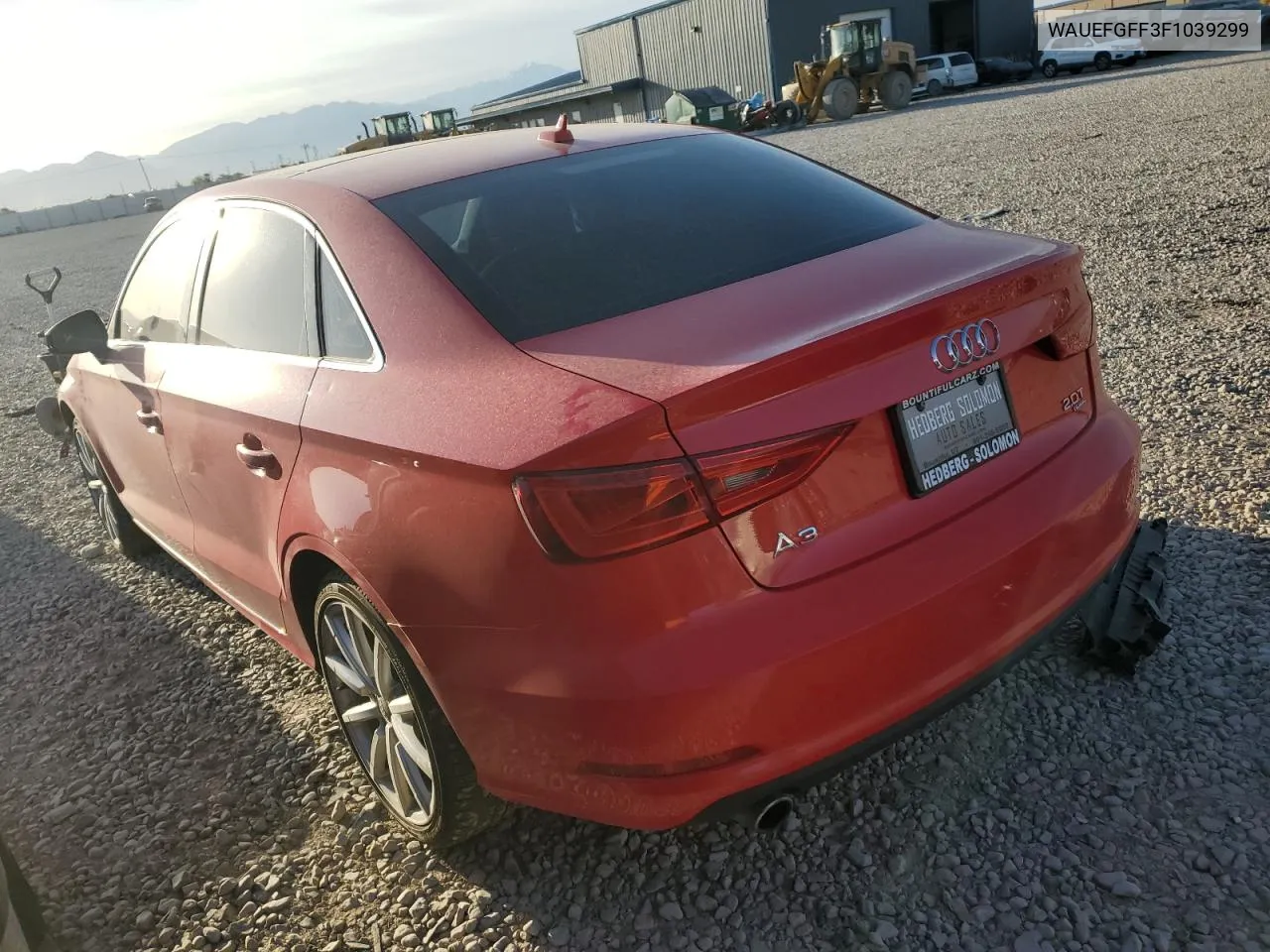 2015 Audi A3 Premium Plus VIN: WAUEFGFF3F1039299 Lot: 58120224