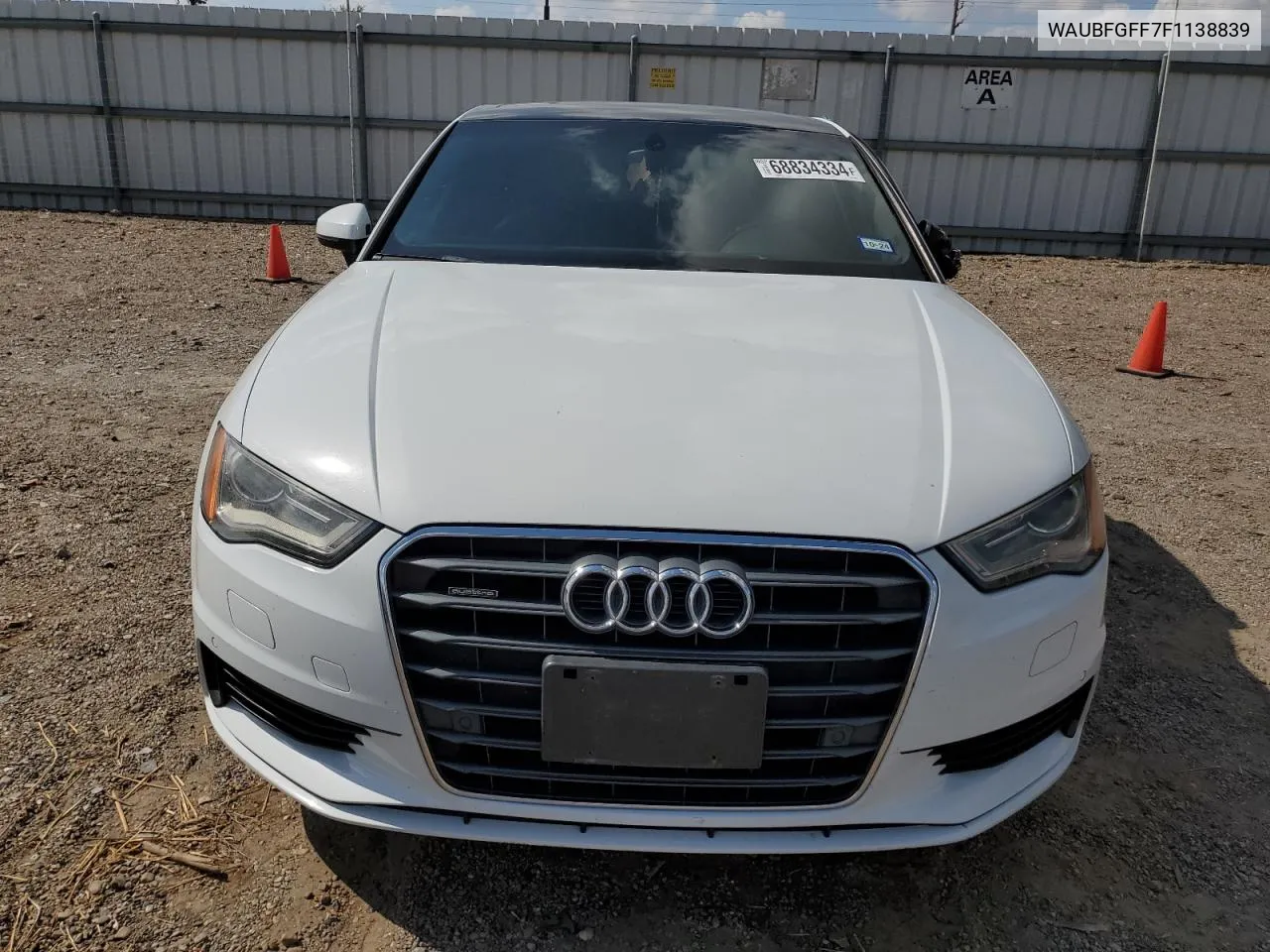 2015 Audi A3 Premium VIN: WAUBFGFF7F1138839 Lot: 68834334