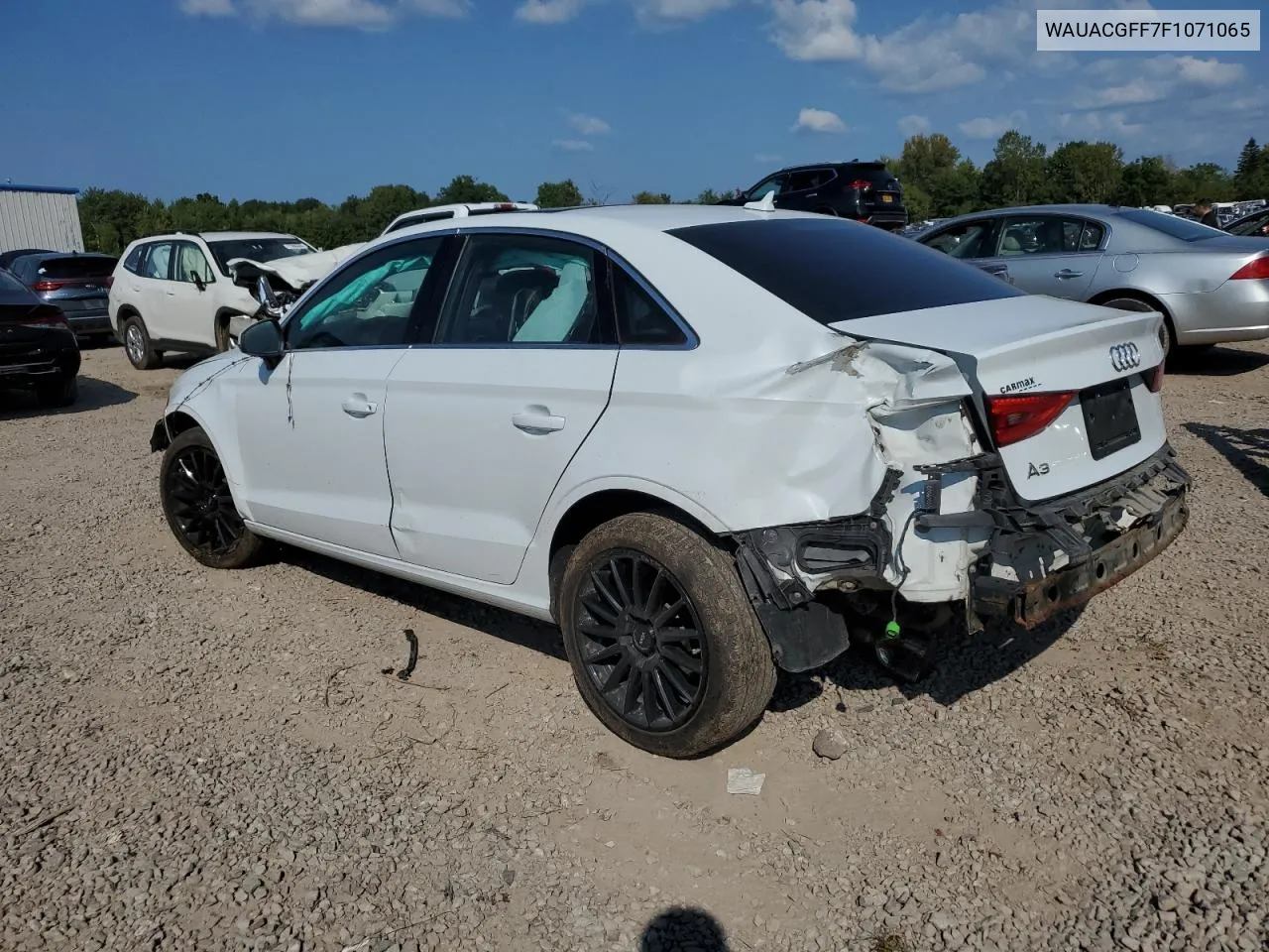 WAUACGFF7F1071065 2015 Audi A3 Premium