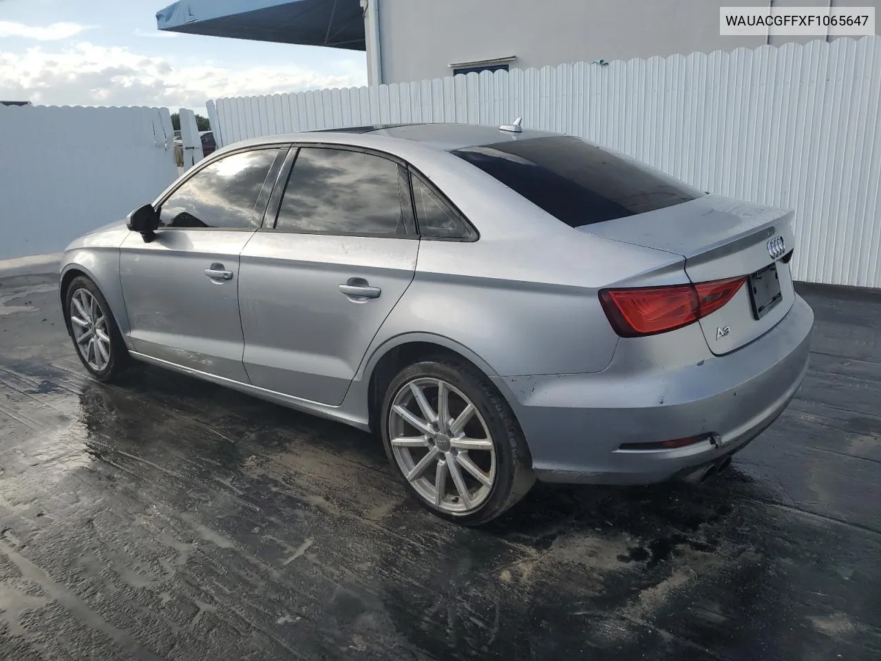 2015 Audi A3 Premium VIN: WAUACGFFXF1065647 Lot: 74322074