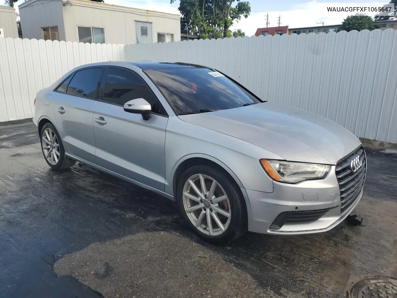 2015 Audi A3 Premium VIN: WAUACGFFXF1065647 Lot: 74322074