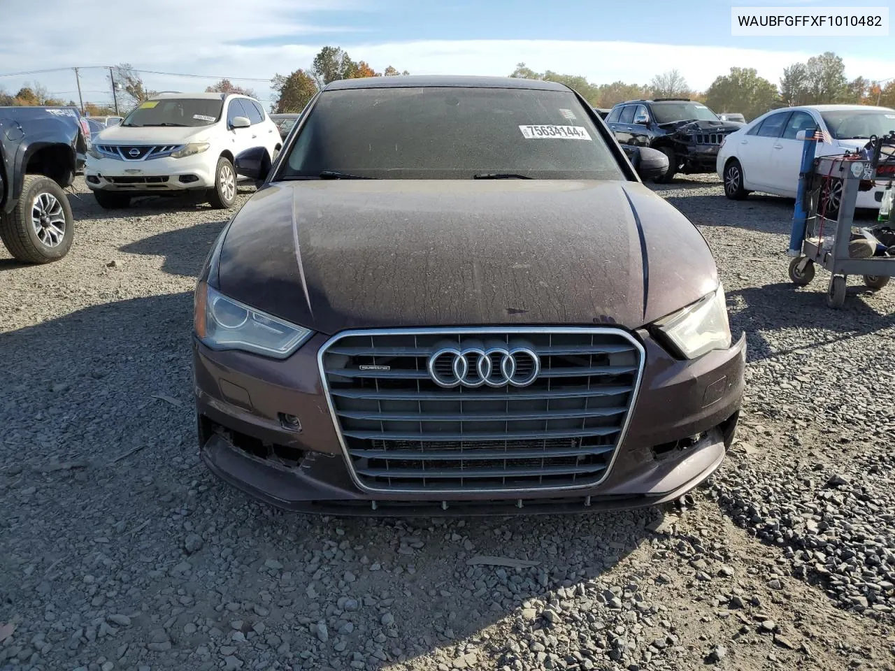 2015 Audi A3 Premium VIN: WAUBFGFFXF1010482 Lot: 75634144