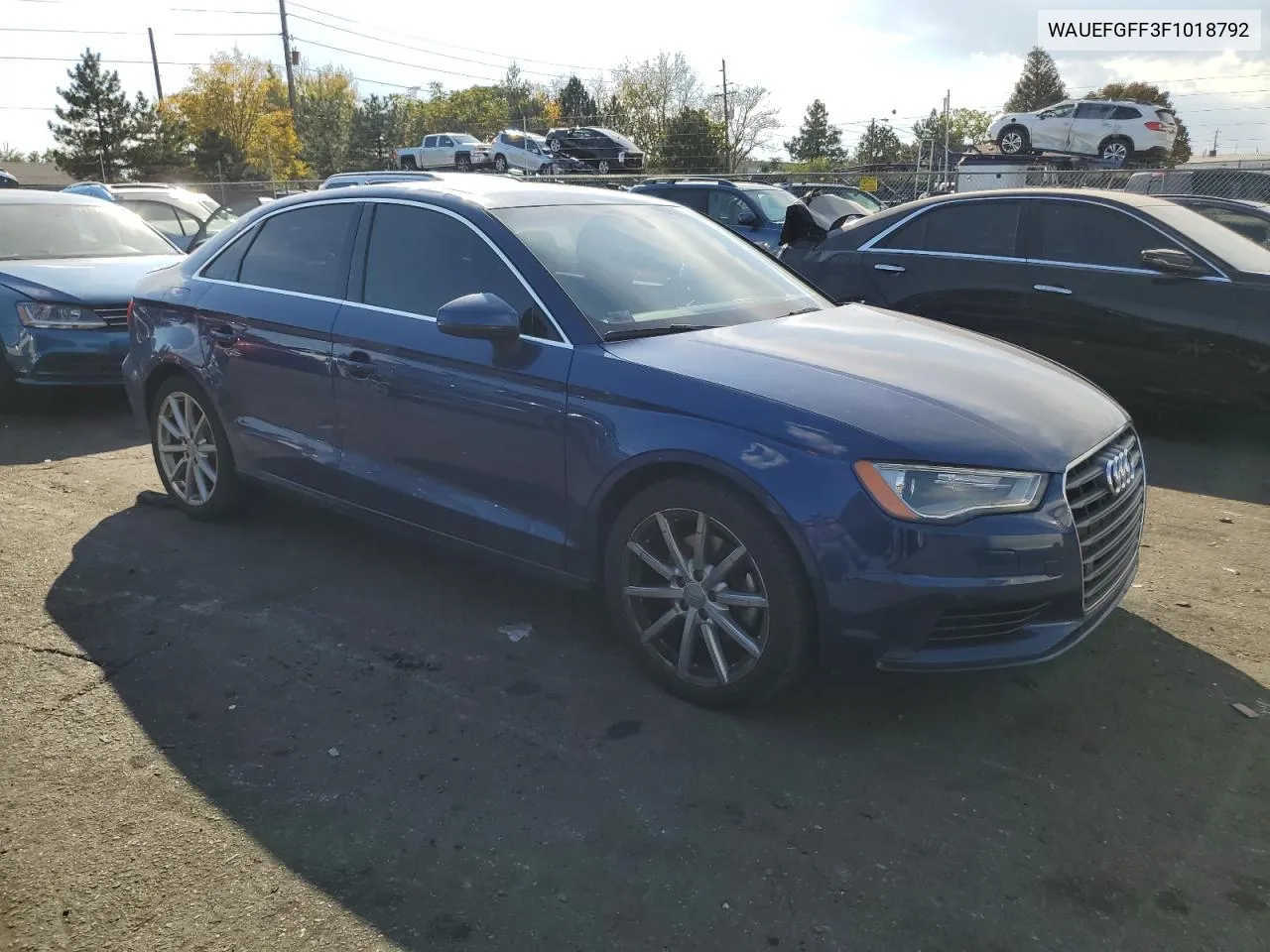 2015 Audi A3 Premium Plus VIN: WAUEFGFF3F1018792 Lot: 75658784