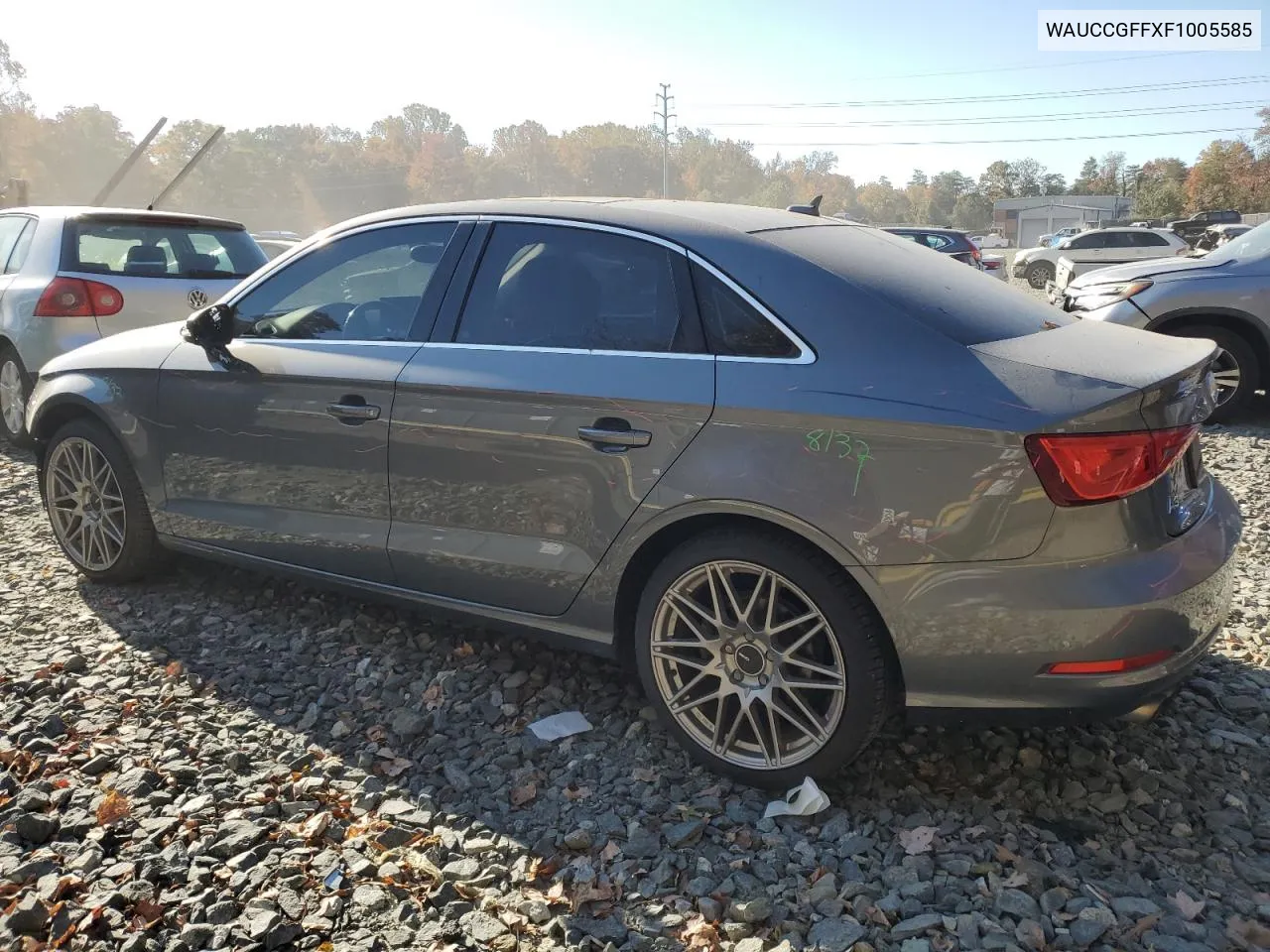 2015 Audi A3 Premium Plus VIN: WAUCCGFFXF1005585 Lot: 77990224