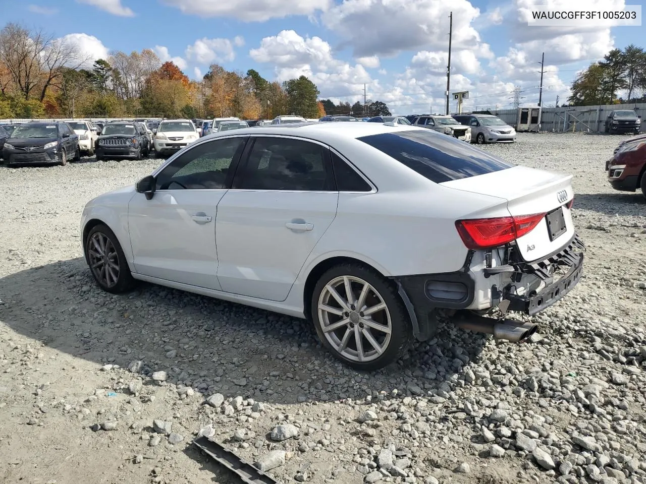 2015 Audi A3 Premium Plus VIN: WAUCCGFF3F1005203 Lot: 78695404