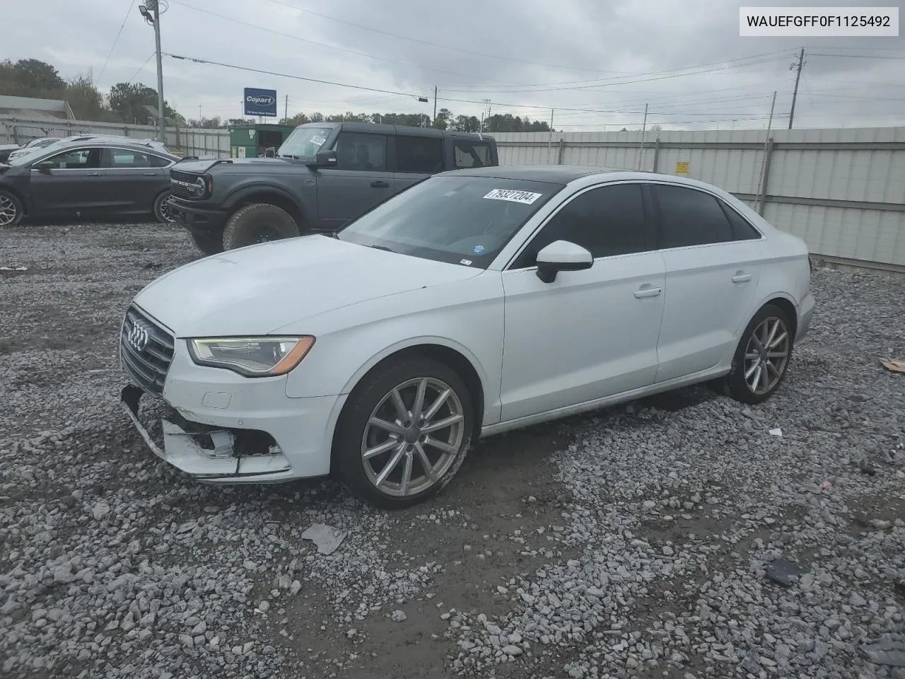 2015 Audi A3 Premium Plus VIN: WAUEFGFF0F1125492 Lot: 79327204