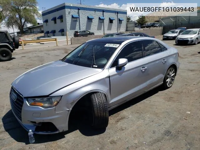 WAUE8GFF1G1039443 2016 Audi A3 Premium Plus