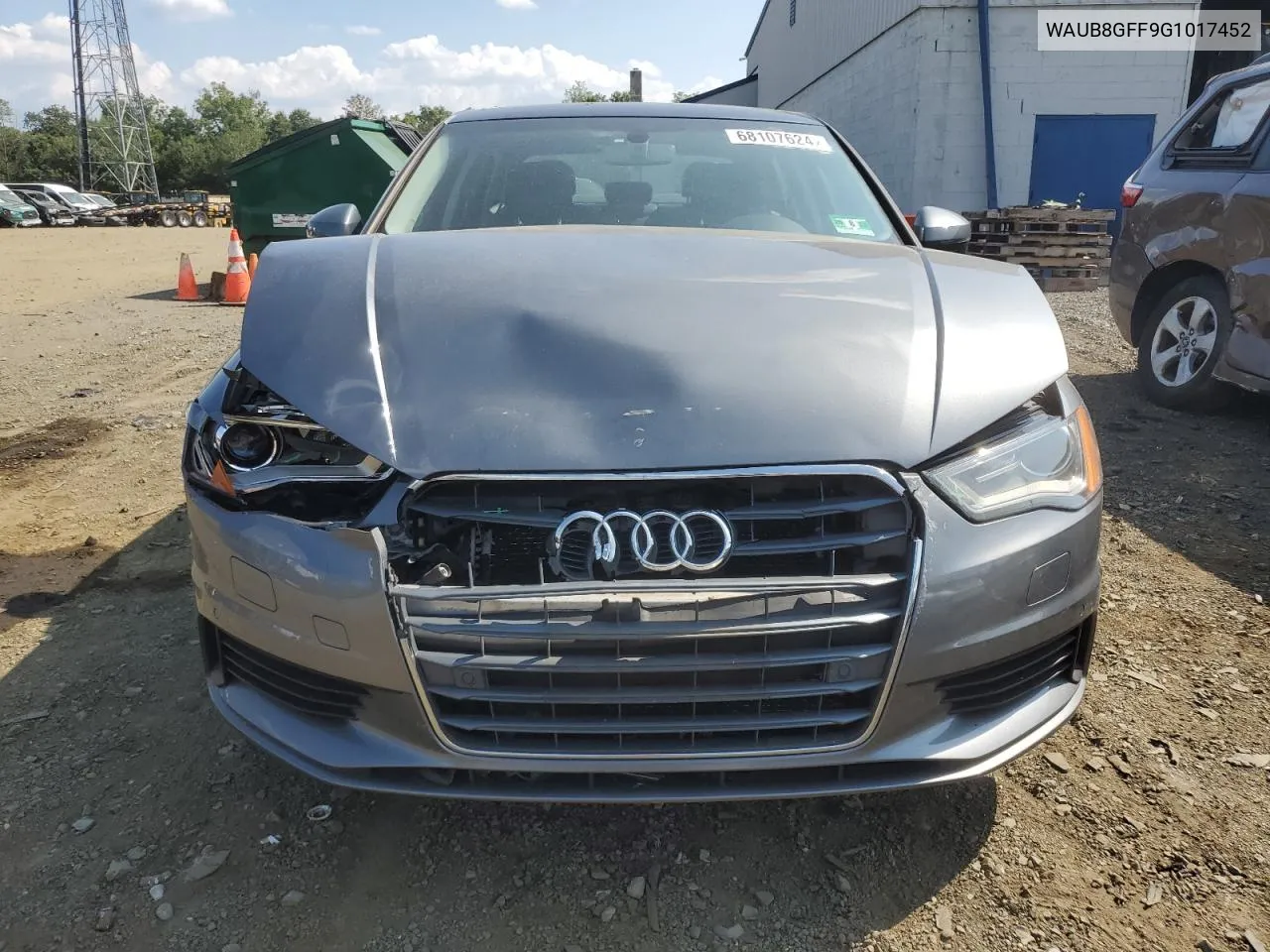 2016 Audi A3 Premium VIN: WAUB8GFF9G1017452 Lot: 68107624