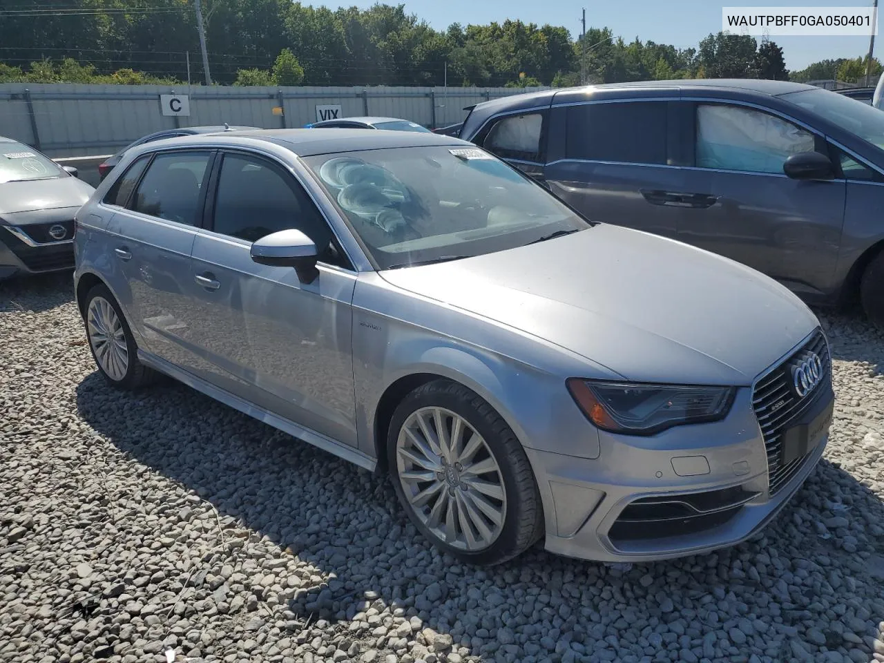 2016 Audi A3 E-Tron Premium Plus VIN: WAUTPBFF0GA050401 Lot: 68282534