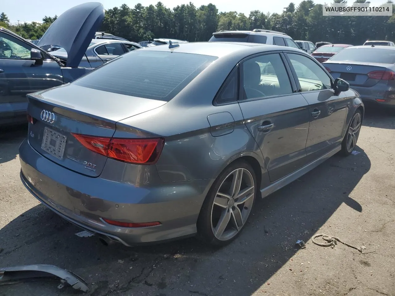 2016 Audi A3 Premium VIN: WAUB8GFF9G1110214 Lot: 68866254