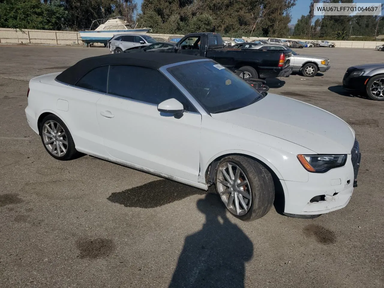 2016 Audi A3 Premium VIN: WAU67LFF7G1064637 Lot: 69886754