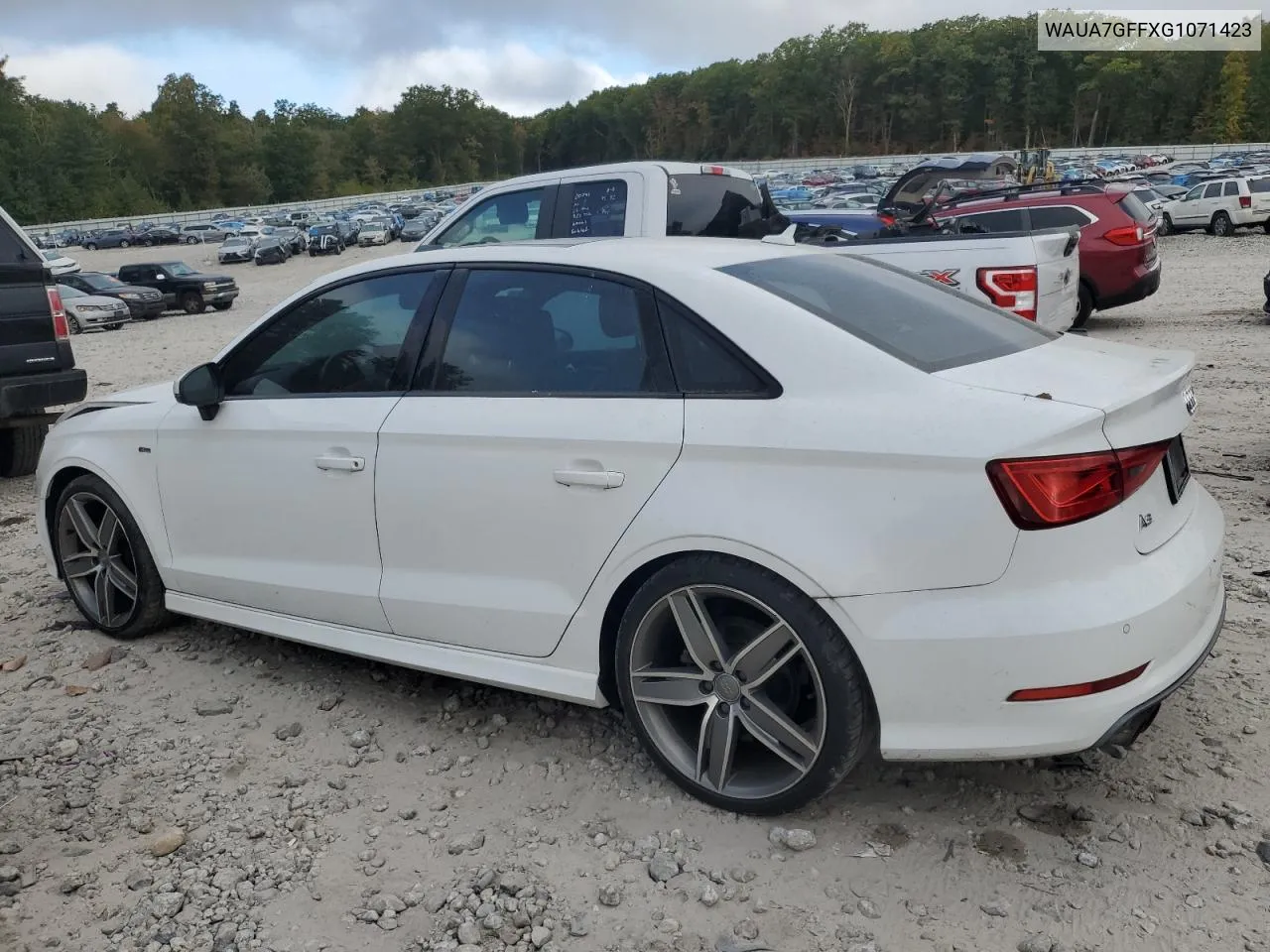 2016 Audi A3 Premium VIN: WAUA7GFFXG1071423 Lot: 70027734