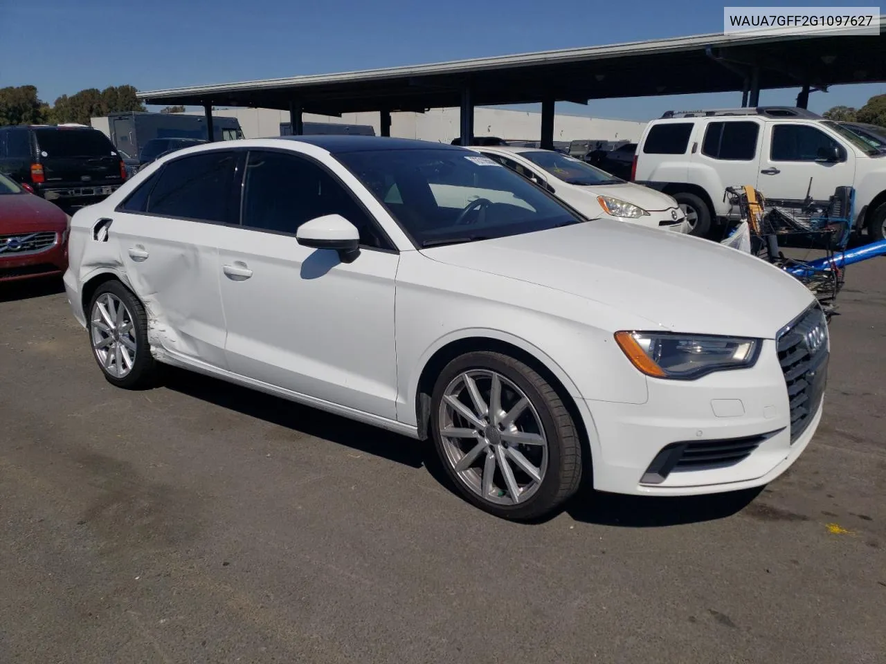 2016 Audi A3 Premium VIN: WAUA7GFF2G1097627 Lot: 72716564