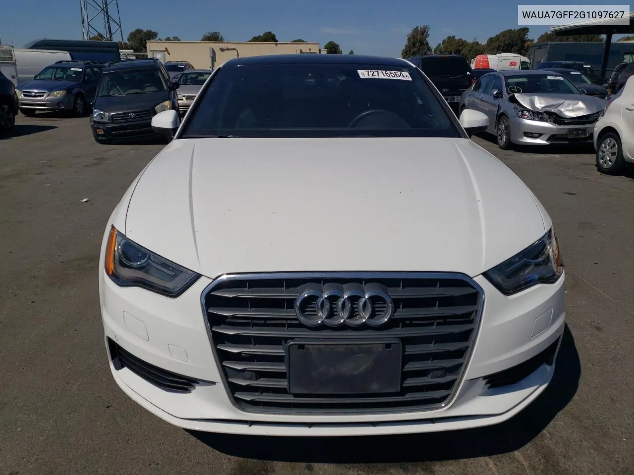 2016 Audi A3 Premium VIN: WAUA7GFF2G1097627 Lot: 72716564