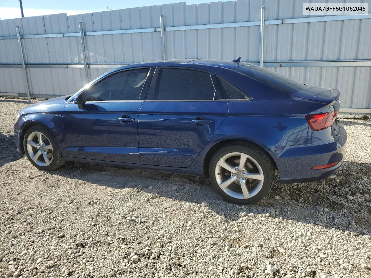 2016 Audi A3 Premium VIN: WAUA7GFF5G1062046 Lot: 73402724