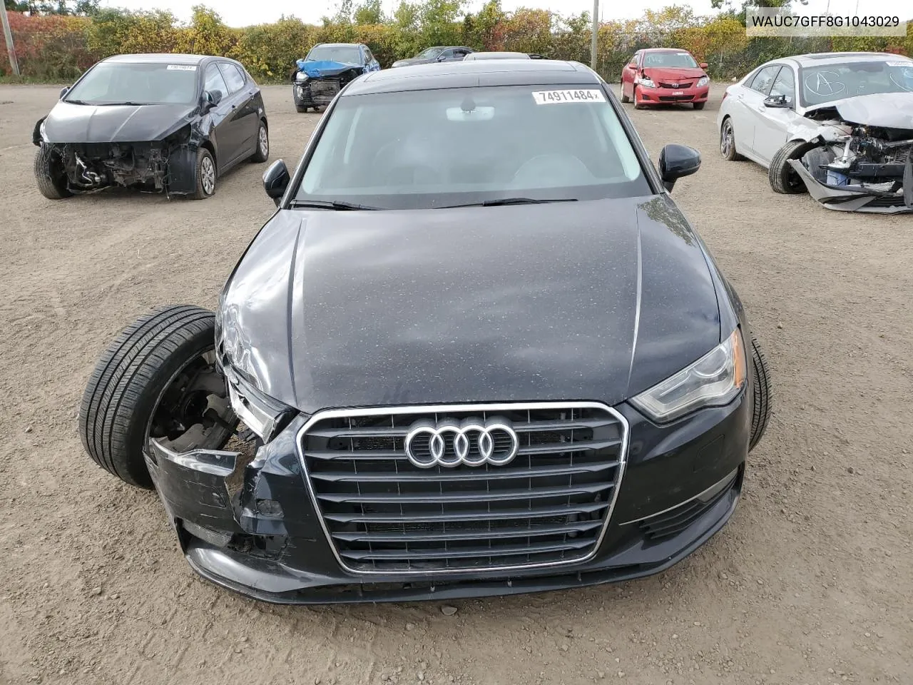 2016 Audi A3 Premium Plus VIN: WAUC7GFF8G1043029 Lot: 74911484